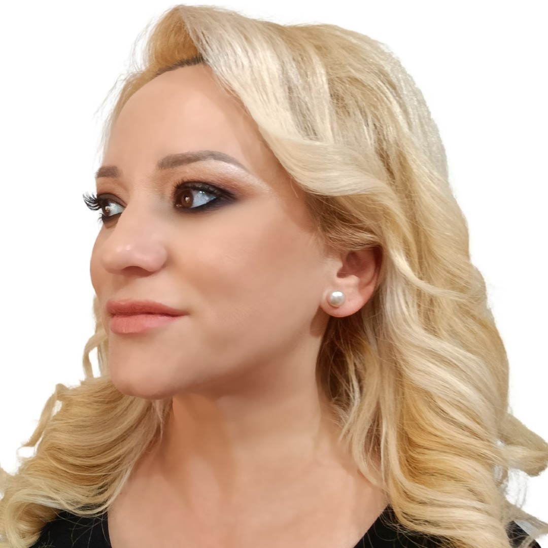 Cercei cu perle mari lavandă 9–10 mm rotunde argint 925 profil stânga